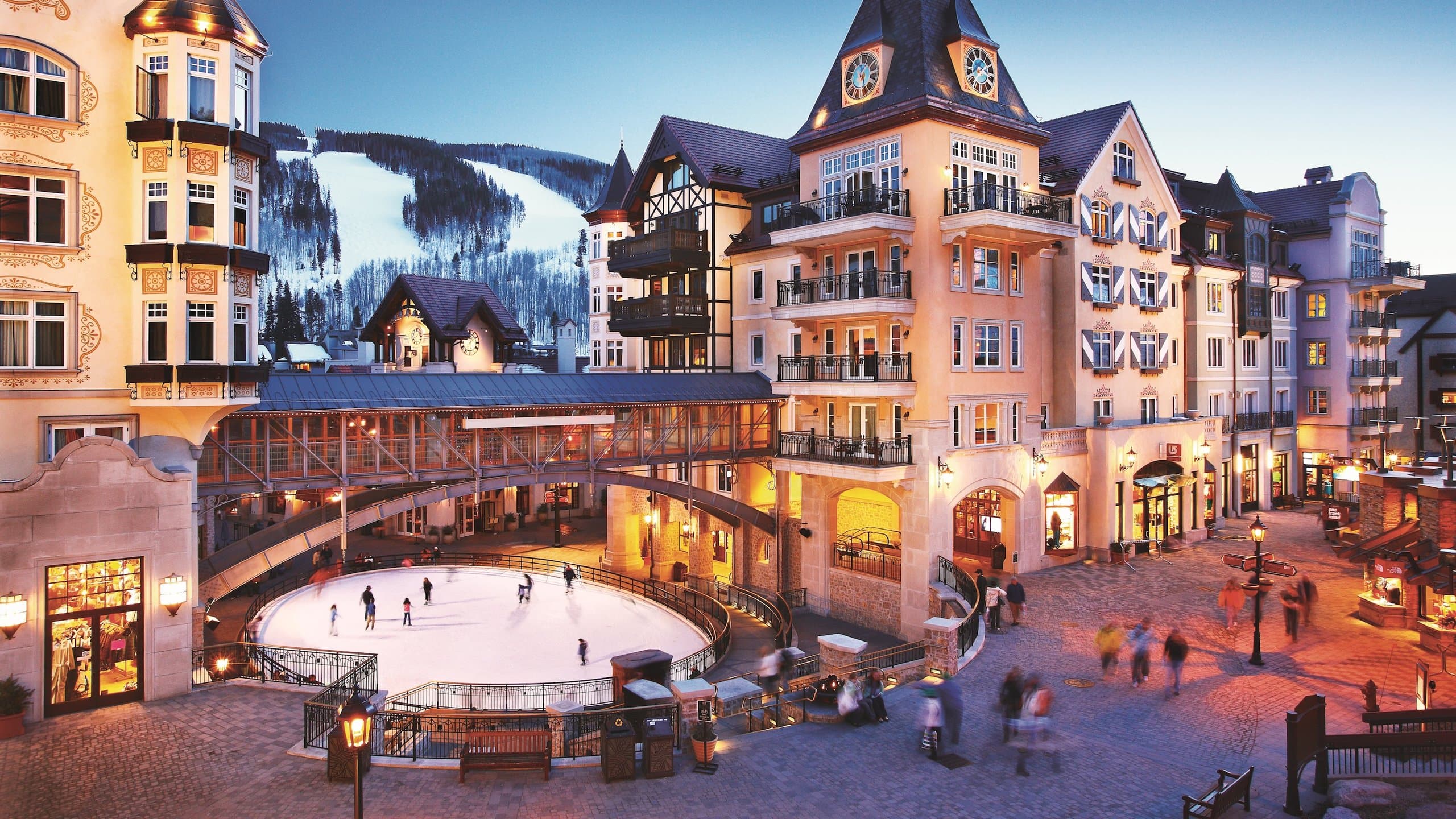 Vail Village ice skating rink