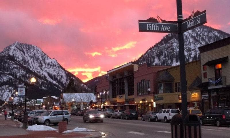 Frisco Main Street at sunset