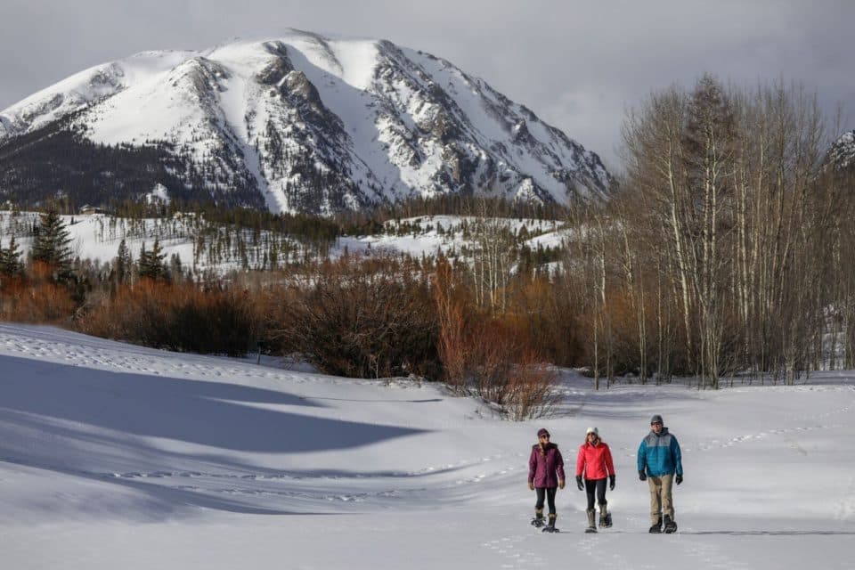 Winter recreation in Silverthorne