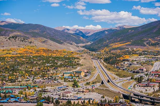 Aerial view of Silverthorne